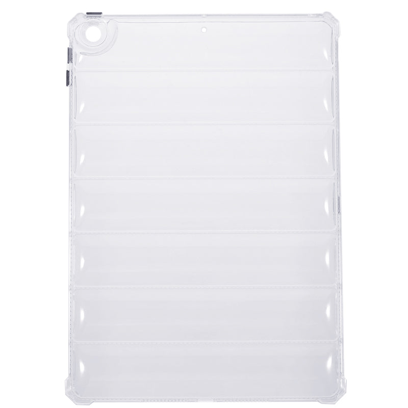 For iPad 10.2 (2021) / (2020) / (2019) Transparent Tablet Case Airbag Down Jacket Design TPU Back Cover