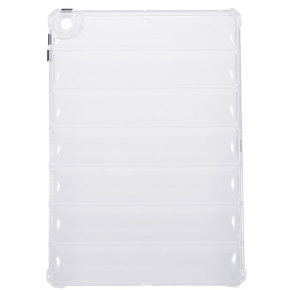 For iPad 10.2 (2021) / (2020) / (2019) Transparent Tablet Case Airbag Down Jacket Design TPU Back Cover