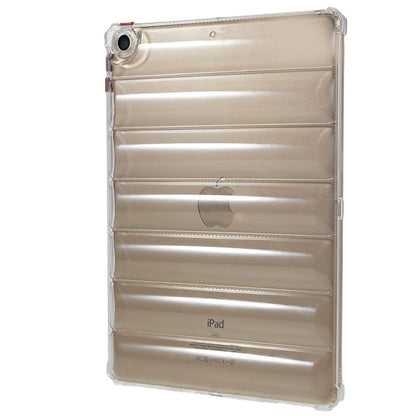 For iPad 10.2 (2021) / (2020) / (2019) Transparent Tablet Case Airbag Down Jacket Design TPU Back Cover