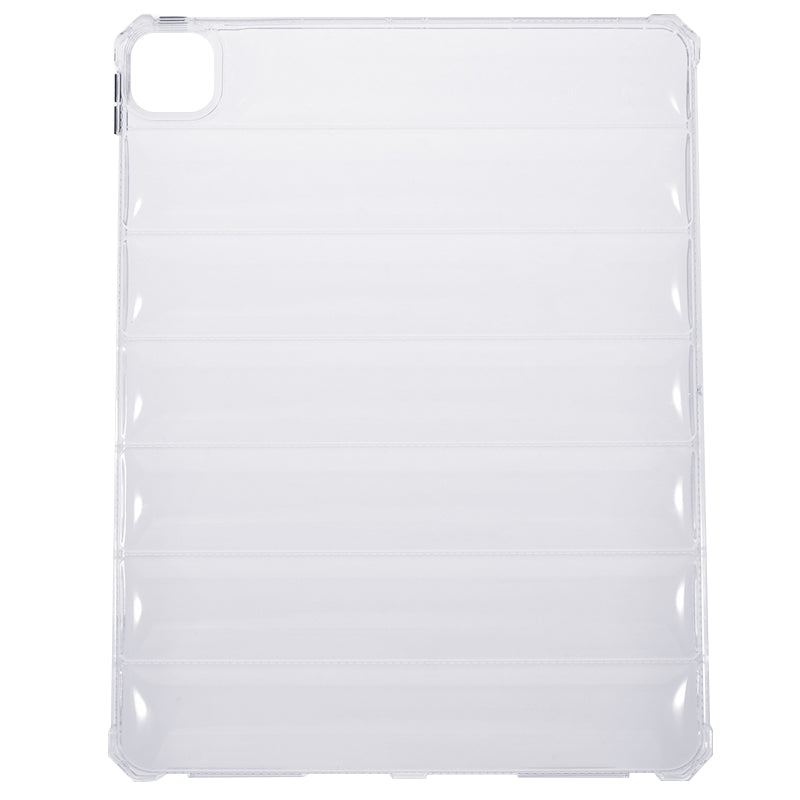 For iPad Pro 12.9 (2020) / (2021) / (2022) Tablet Case Airbag Down Jacket Design Clear TPU Tablet Cover