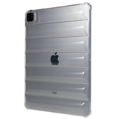 For iPad Pro 12.9 (2020) / (2021) / (2022) Tablet Case Airbag Down Jacket Design Clear TPU Tablet Cover