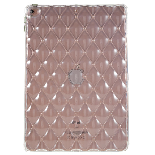 For iPad 10.2 (2021) / (2020) / (2019) Airbag Diamond Texture Anti-drop Cover Soft TPU Clear Tablet Case