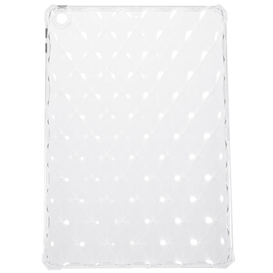 For iPad 10.2 (2021) / (2020) / (2019) Airbag Diamond Texture Anti-drop Cover Soft TPU Clear Tablet Case