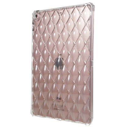 For iPad 10.2 (2021) / (2020) / (2019) Airbag Diamond Texture Anti-drop Cover Soft TPU Clear Tablet Case