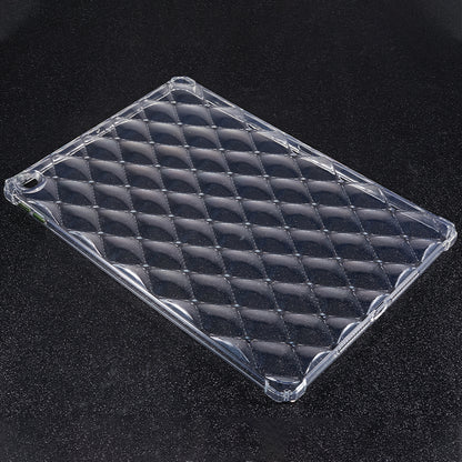 For iPad 10.2 (2021) / (2020) / (2019) Airbag Diamond Texture Anti-drop Cover Soft TPU Clear Tablet Case