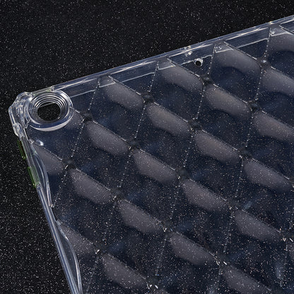 For iPad 10.2 (2021) / (2020) / (2019) Airbag Diamond Texture Anti-drop Cover Soft TPU Clear Tablet Case
