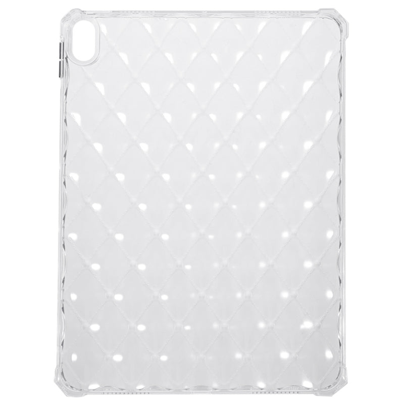 For iPad Air (2022) / (2020) Airbag Diamond Texture TPU Cover Anti-drop Clear Tablet Case