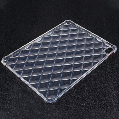 For iPad Air (2022) / (2020) Airbag Diamond Texture TPU Cover Anti-drop Clear Tablet Case