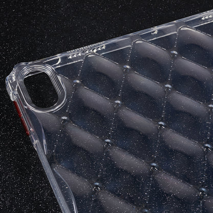 For iPad Air (2022) / (2020) Airbag Diamond Texture TPU Cover Anti-drop Clear Tablet Case