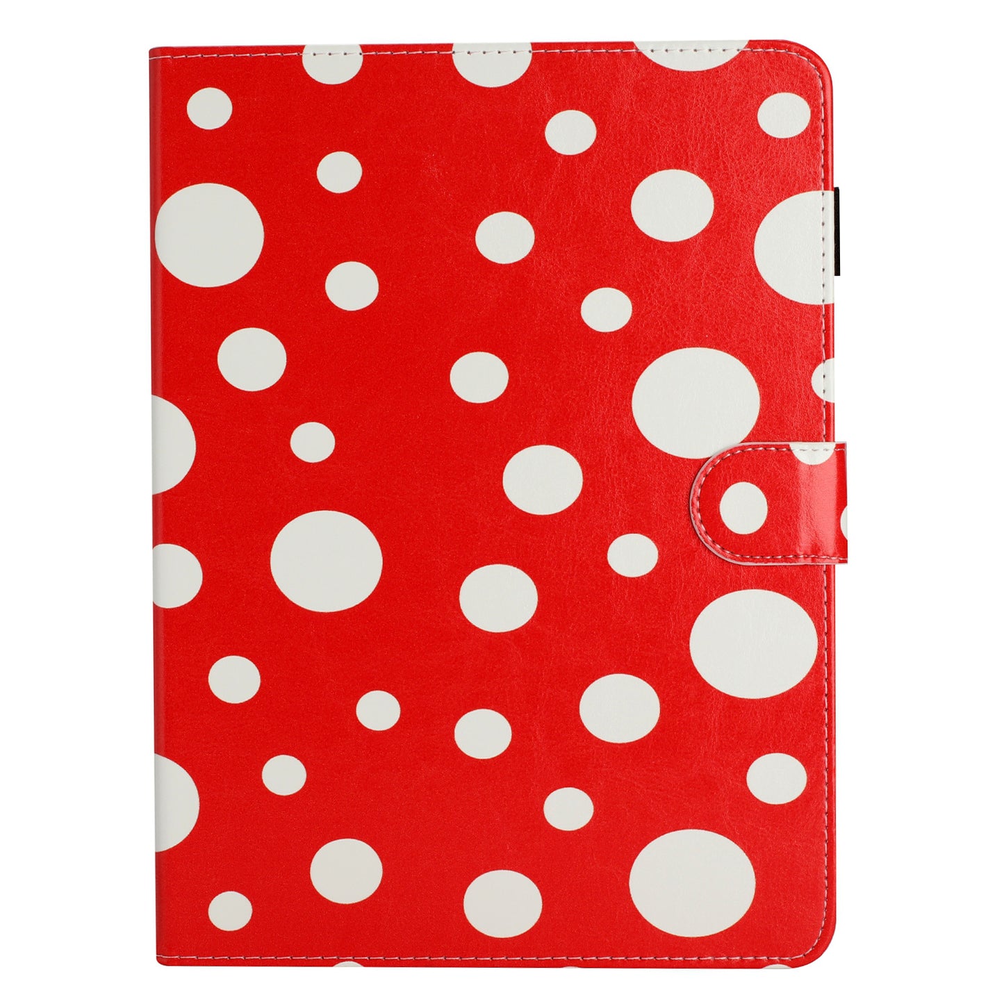 For iPad 10.9 (2022) PU Leather Tablet Cover Dots Pattern Stand Smart Cover with Card Holder