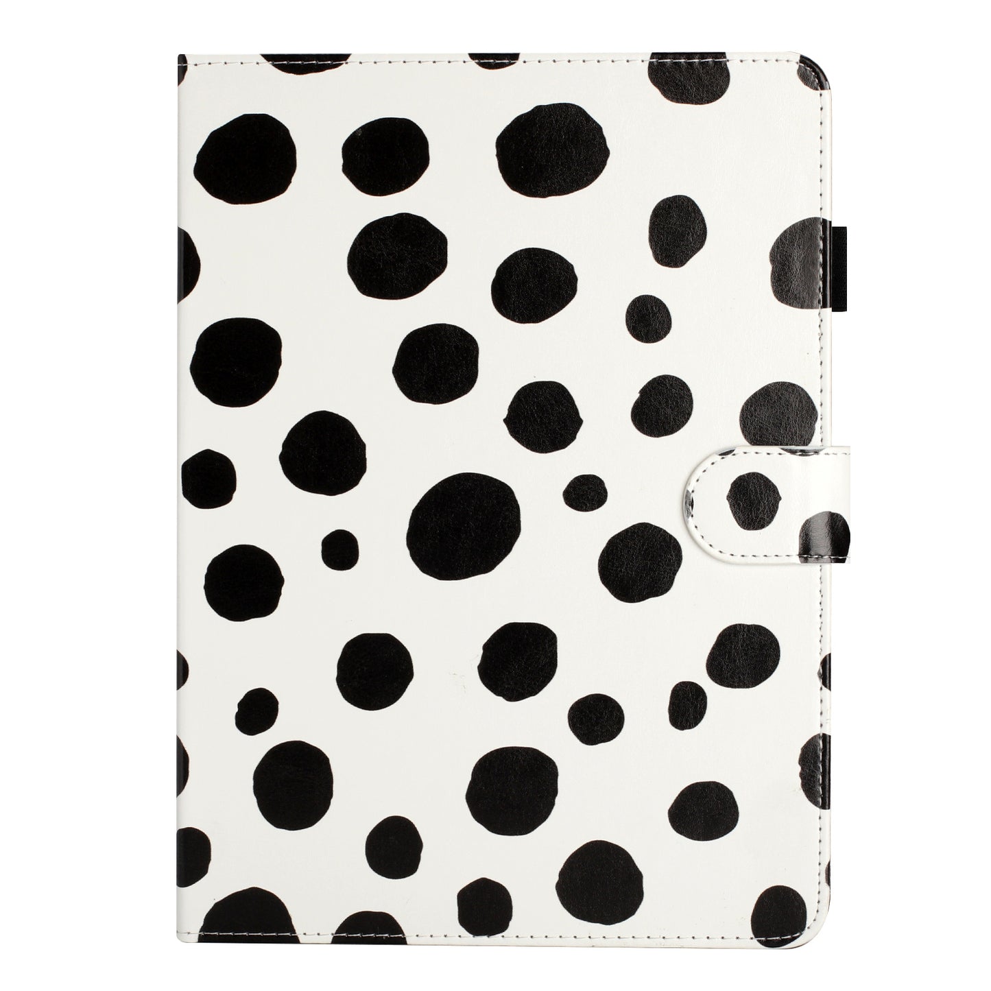 For iPad 10.9 (2022) PU Leather Tablet Cover Dots Pattern Stand Smart Cover with Card Holder