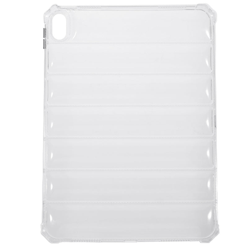 For iPad 10.9 (2022) Soft TPU Clear Tablet Case Airbag Down Jacket Design Anti-drop Cover