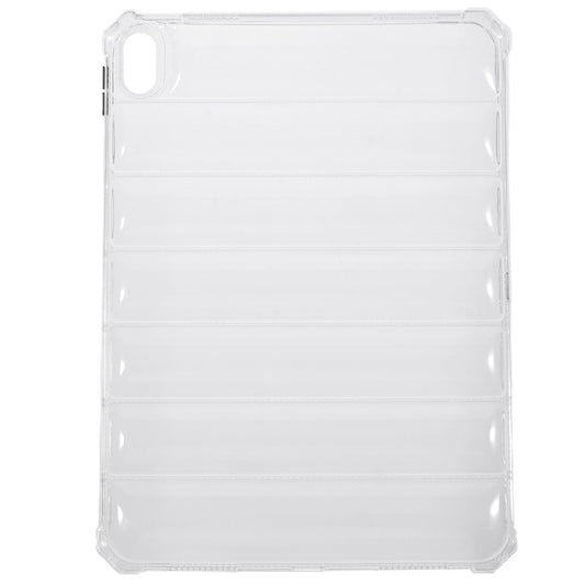 For iPad 10.9 (2022) Soft TPU Clear Tablet Case Airbag Down Jacket Design Anti-drop Cover