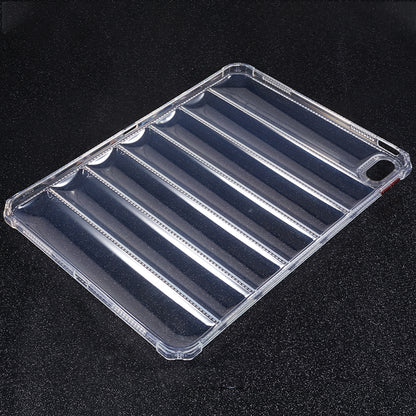 For iPad 10.9 (2022) Soft TPU Clear Tablet Case Airbag Down Jacket Design Anti-drop Cover