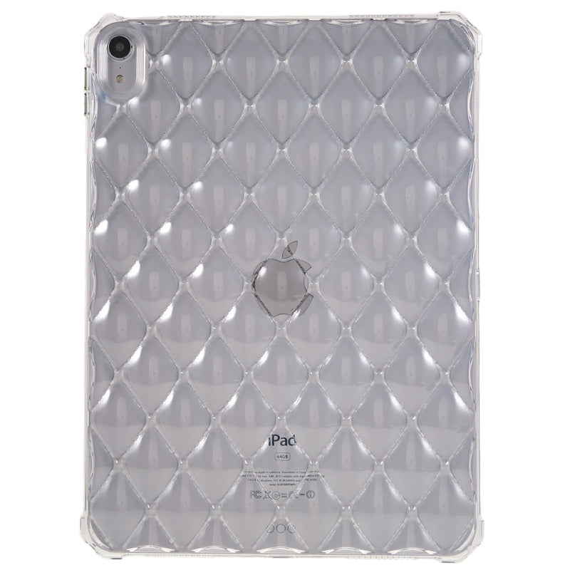 For iPad 10.9 (2022) Airbag Diamond Texture Tablet Anti-drop Cover Soft TPU Clear Back Case