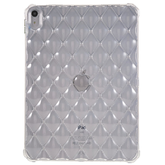 For iPad 10.9 (2022) Airbag Diamond Texture Tablet Anti-drop Cover Soft TPU Clear Back Case