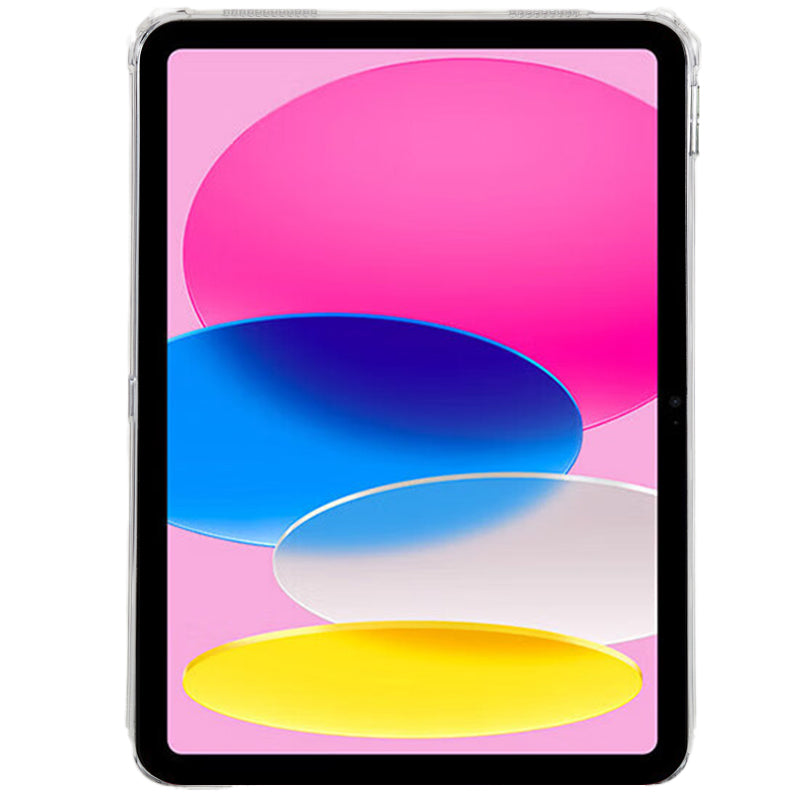 For iPad 10.9 (2022) Airbag Diamond Texture Tablet Anti-drop Cover Soft TPU Clear Back Case