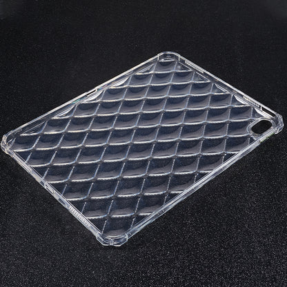 For iPad 10.9 (2022) Airbag Diamond Texture Tablet Anti-drop Cover Soft TPU Clear Back Case