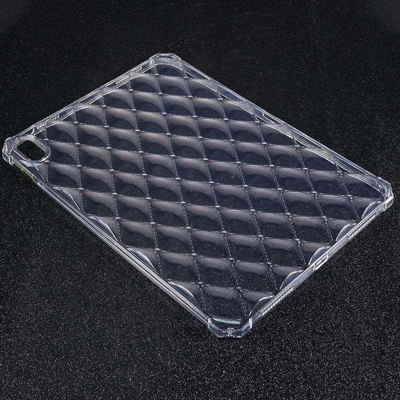 For iPad 10.9 (2022) Airbag Diamond Texture Tablet Anti-drop Cover Soft TPU Clear Back Case