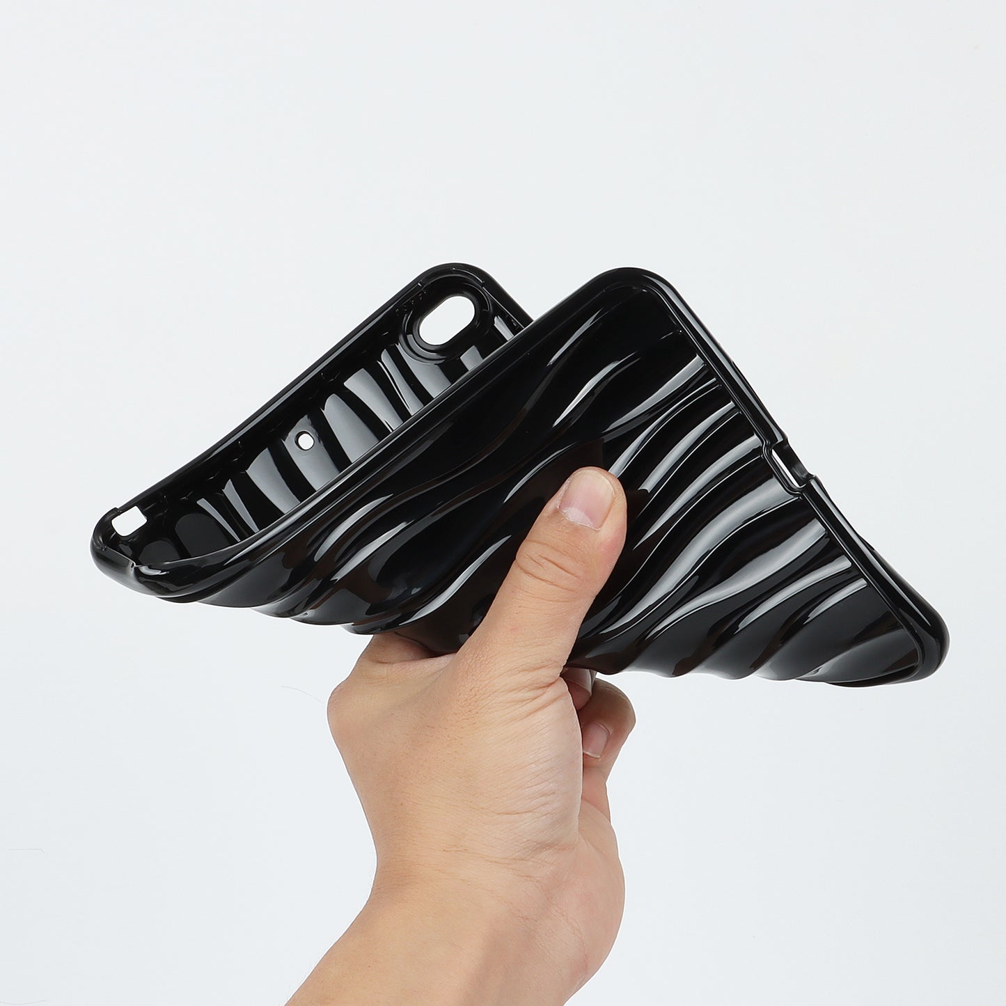 For iPad mini (2019) 7.9 inch / mini 4 Anti-drop Tablet Case Soft TPU Wave Texture Tablet Cover