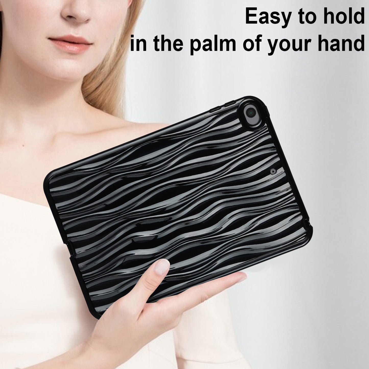For iPad mini (2019) 7.9 inch / mini 4 Anti-drop Tablet Case Soft TPU Wave Texture Tablet Cover