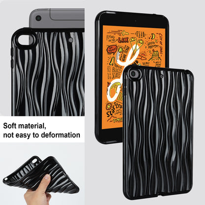 For iPad mini (2019) 7.9 inch / mini 4 Anti-drop Tablet Case Soft TPU Wave Texture Tablet Cover