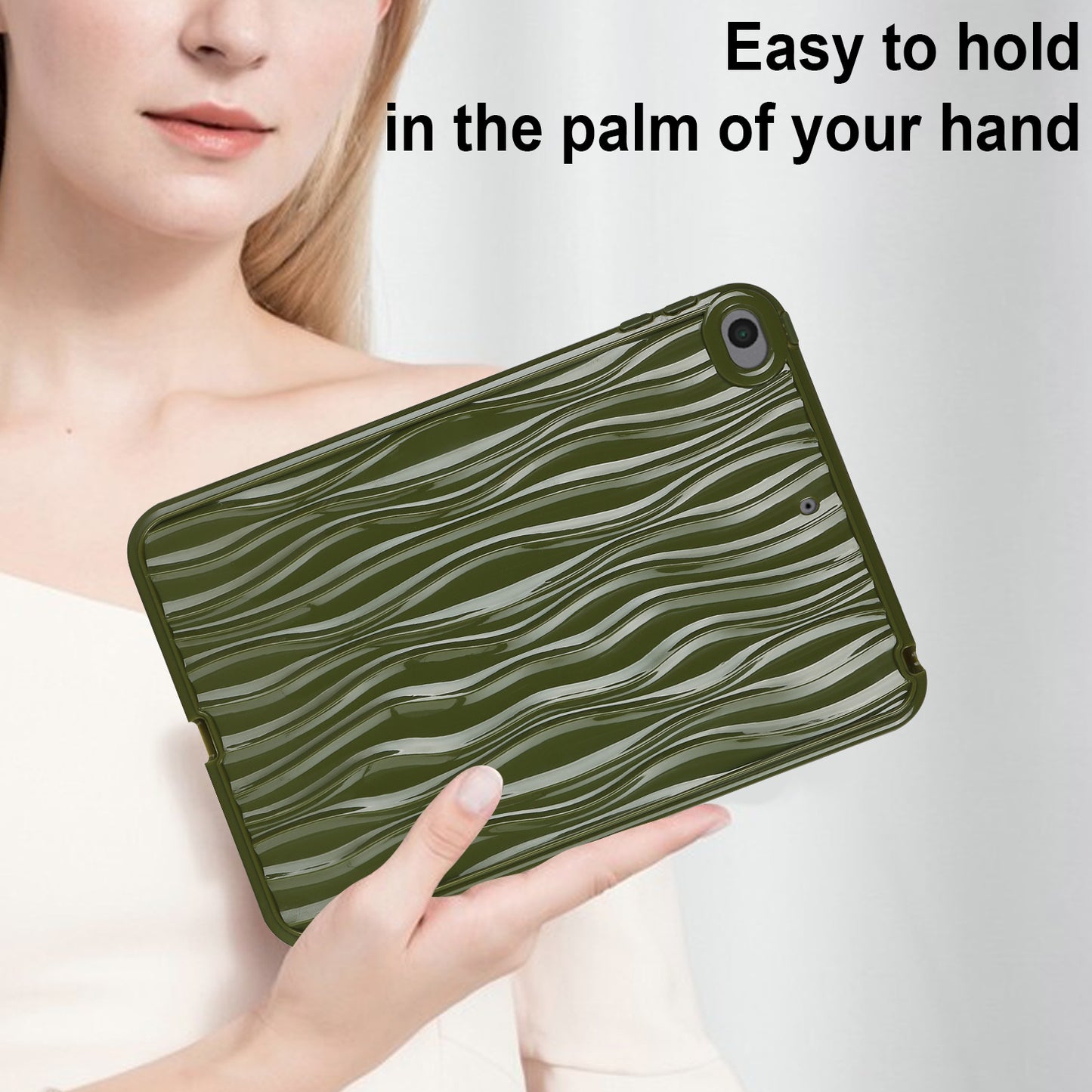 For iPad mini (2019) 7.9 inch / mini 4 Anti-drop Tablet Case Soft TPU Wave Texture Tablet Cover
