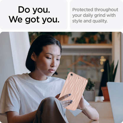 For iPad mini (2019) 7.9 inch / mini 4 Anti-drop Tablet Case Soft TPU Wave Texture Tablet Cover
