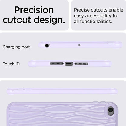 For iPad mini (2019) 7.9 inch / mini 4 Anti-drop Tablet Case Soft TPU Wave Texture Tablet Cover