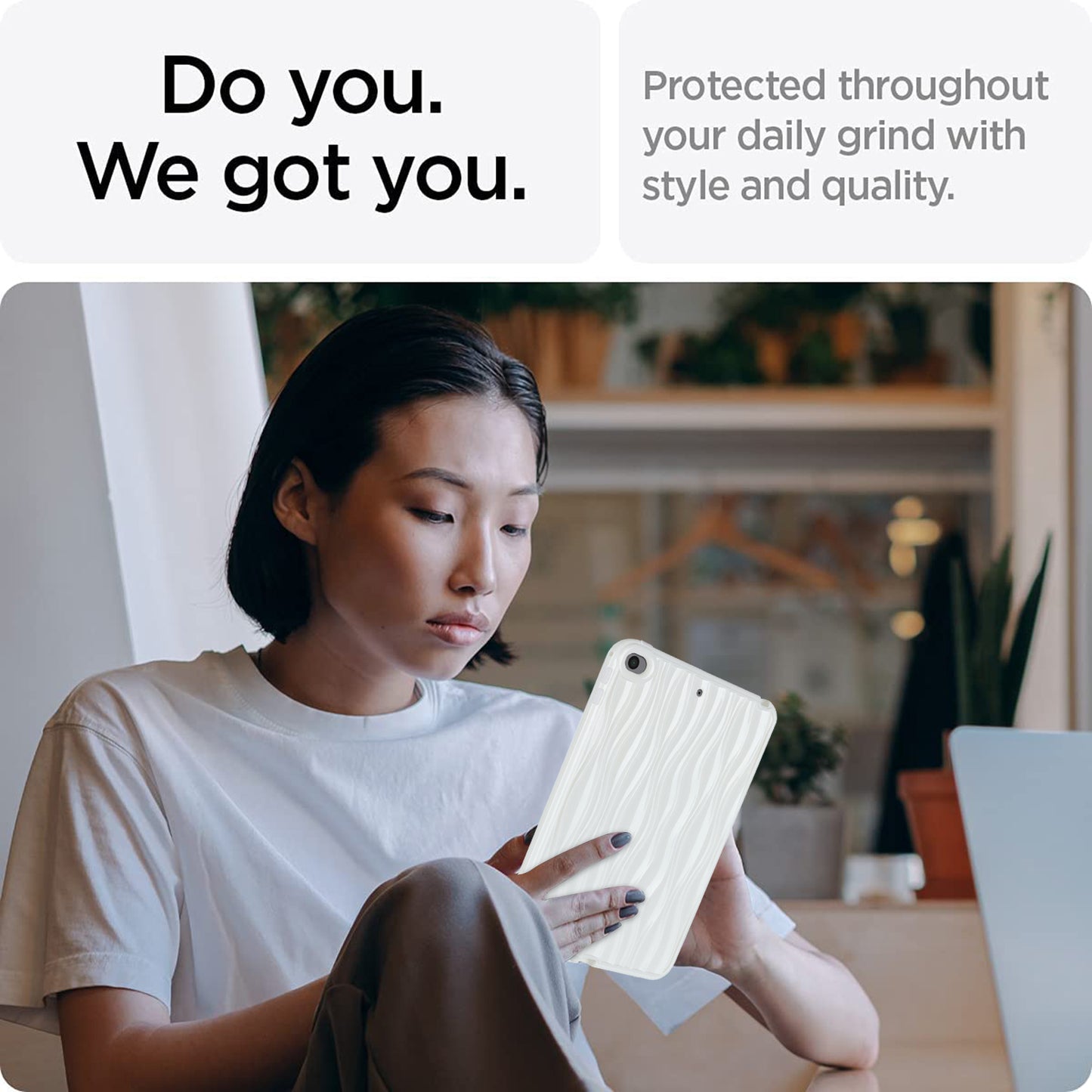 For iPad mini (2019) 7.9 inch / mini 4 Anti-drop Tablet Case Soft TPU Wave Texture Tablet Cover