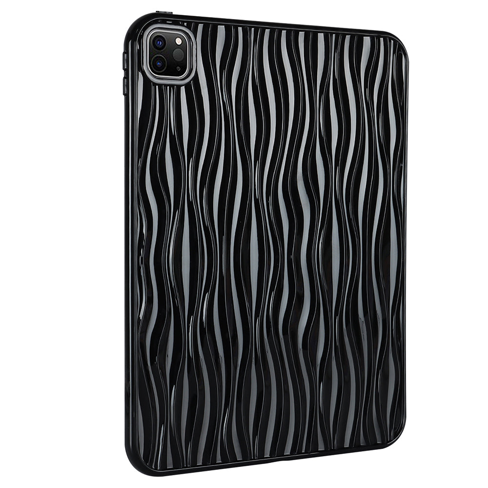 For iPad Pro 11 (2020) / (2021) / (2022) Soft TPU Tablet Case Wave Texture Anti-scratch Tablet Cover
