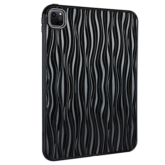 For iPad Pro 11 (2020) / (2021) / (2022) Soft TPU Tablet Case Wave Texture Anti-scratch Tablet Cover