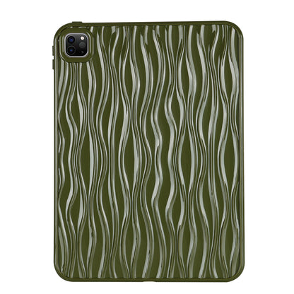 For iPad Pro 11 (2020) / (2021) / (2022) Soft TPU Tablet Case Wave Texture Anti-scratch Tablet Cover