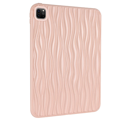 For iPad Pro 11 (2020) / (2021) / (2022) Soft TPU Tablet Case Wave Texture Anti-scratch Tablet Cover