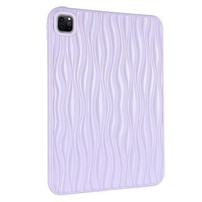For iPad Pro 11 (2020) / (2021) / (2022) Soft TPU Tablet Case Wave Texture Anti-scratch Tablet Cover
