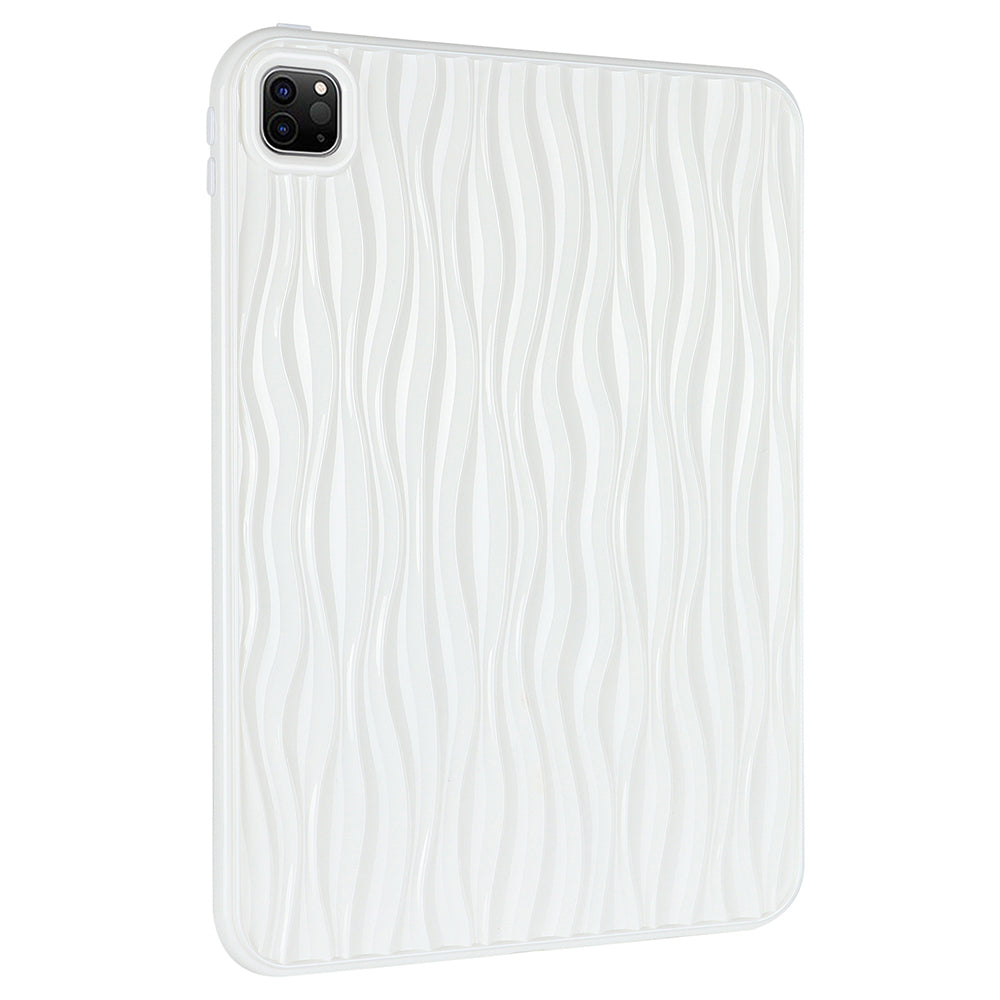 For iPad Pro 11 (2020) / (2021) / (2022) Soft TPU Tablet Case Wave Texture Anti-scratch Tablet Cover