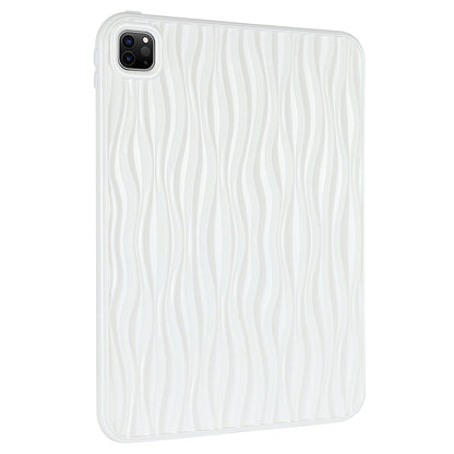 For iPad Pro 11 (2020) / (2021) / (2022) Soft TPU Tablet Case Wave Texture Anti-scratch Tablet Cover