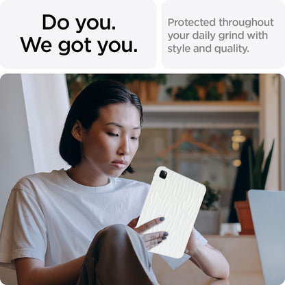 For iPad Pro 11 (2020) / (2021) / (2022) Soft TPU Tablet Case Wave Texture Anti-scratch Tablet Cover