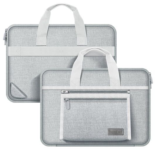 13-14 inch Laptop Handbag Waterproof Oxford Cloth Notebook PC Protective Sleeve with Small Detachable Bag
