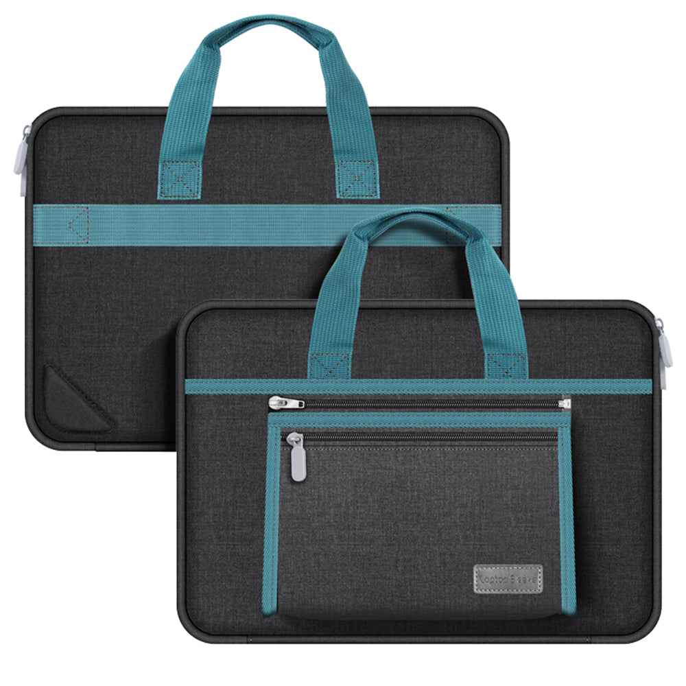 13-14 inch Laptop Handbag Waterproof Oxford Cloth Notebook PC Protective Sleeve with Small Detachable Bag