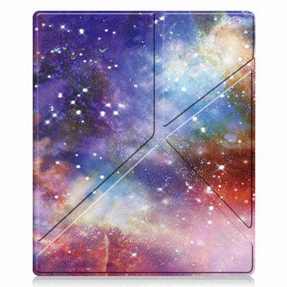 For Kobo Elipsa 2E Origami Stand Case PU Leather Pattern Printing Ebook Reader Cover with Auto Wake / Sleep