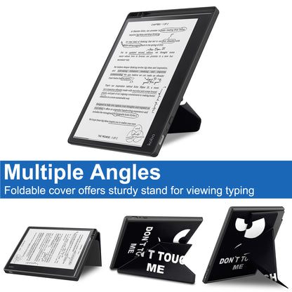For Kobo Elipsa 2E Origami Stand Case PU Leather Pattern Printing Ebook Reader Cover with Auto Wake / Sleep