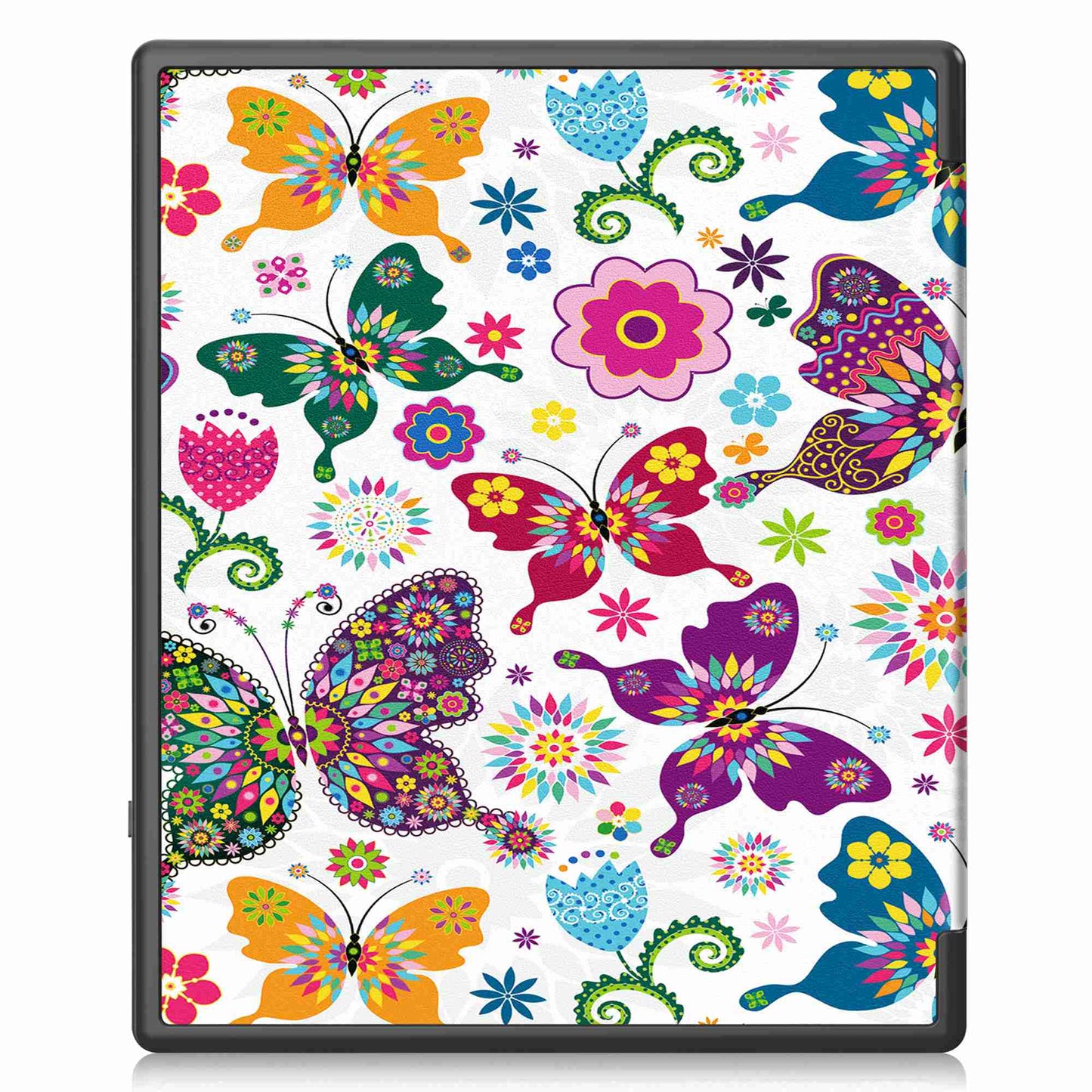 For Kobo Elipsa 2E Origami Stand Case PU Leather Pattern Printing Ebook Reader Cover with Auto Wake / Sleep