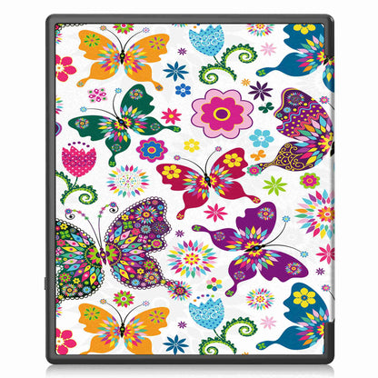 For Kobo Elipsa 2E Origami Stand Case PU Leather Pattern Printing Ebook Reader Cover with Auto Wake / Sleep