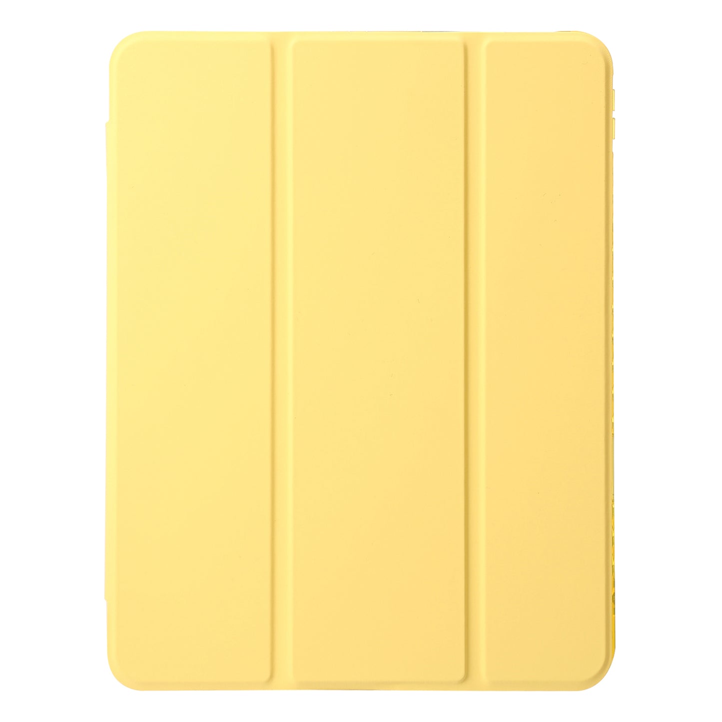 For iPad 10.9 (2022) Tri-fold Stand Smart Case PU Leather Transparent Acrylic+TPU Tablet Cover