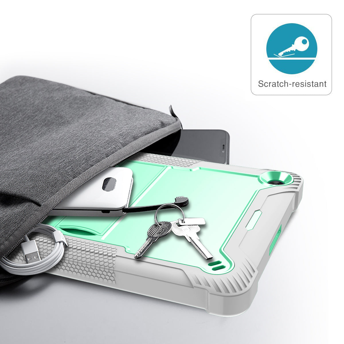 For Huawei MatePad T 10S 10.1 inch / T 10 9.7 inch Shockproof Tablet Shell Kickstand Silicone + PC Dustproof Cover Case