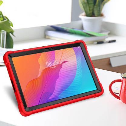 For Huawei MatePad T 10S 10.1 inch / T 10 9.7 inch Shockproof Tablet Shell Kickstand Silicone + PC Dustproof Cover Case