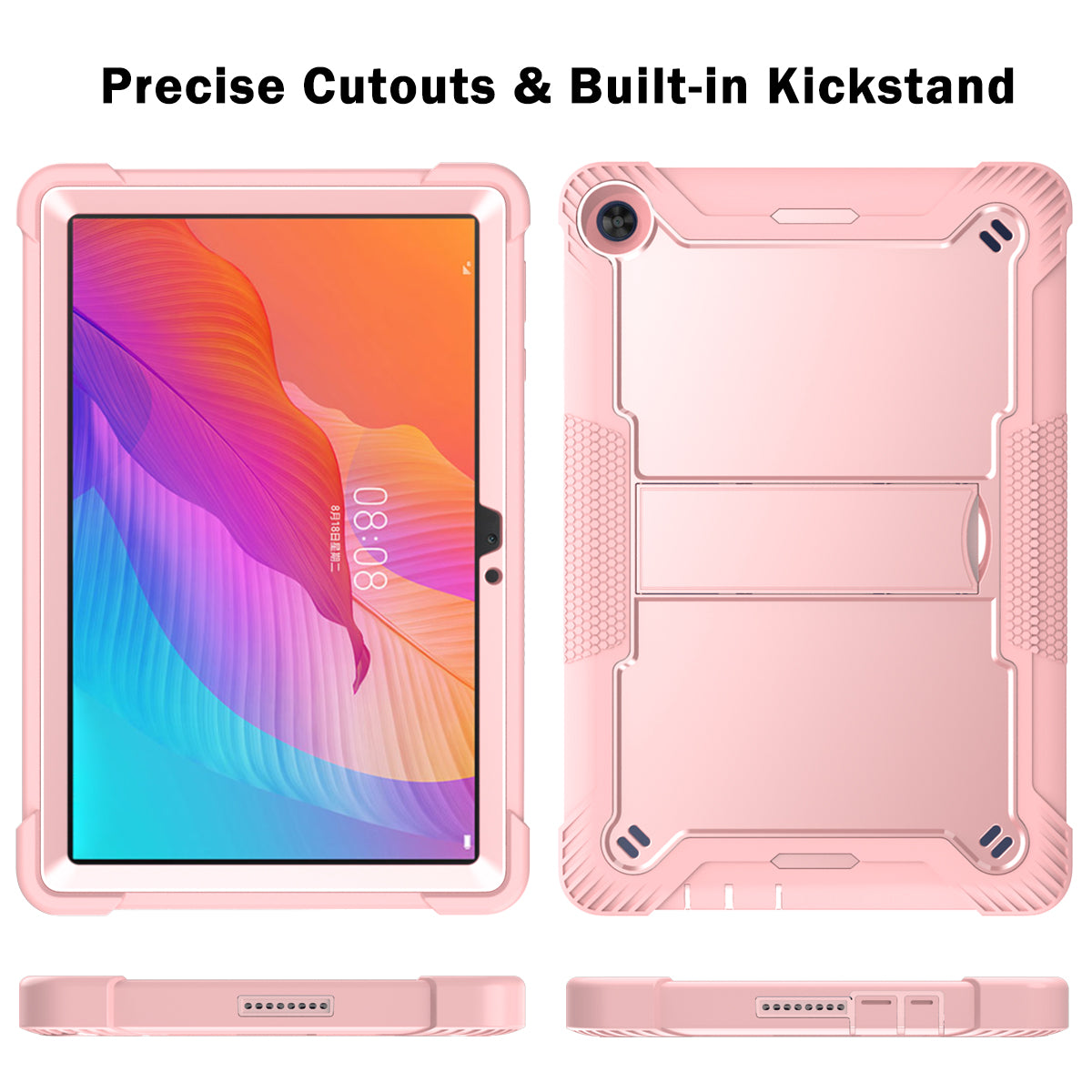 For Huawei MatePad T 10S 10.1 inch / T 10 9.7 inch Shockproof Tablet Shell Kickstand Silicone + PC Dustproof Cover Case