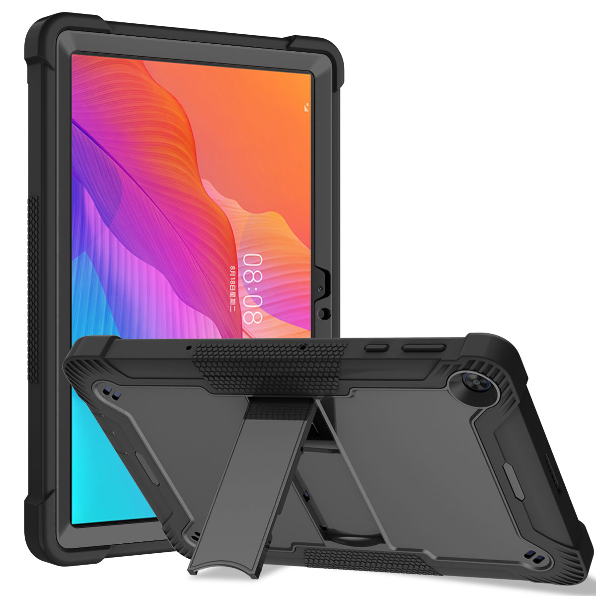 For Huawei MatePad T 10S 10.1 inch / T 10 9.7 inch Shockproof Tablet Shell Kickstand Silicone + PC Dustproof Cover Case