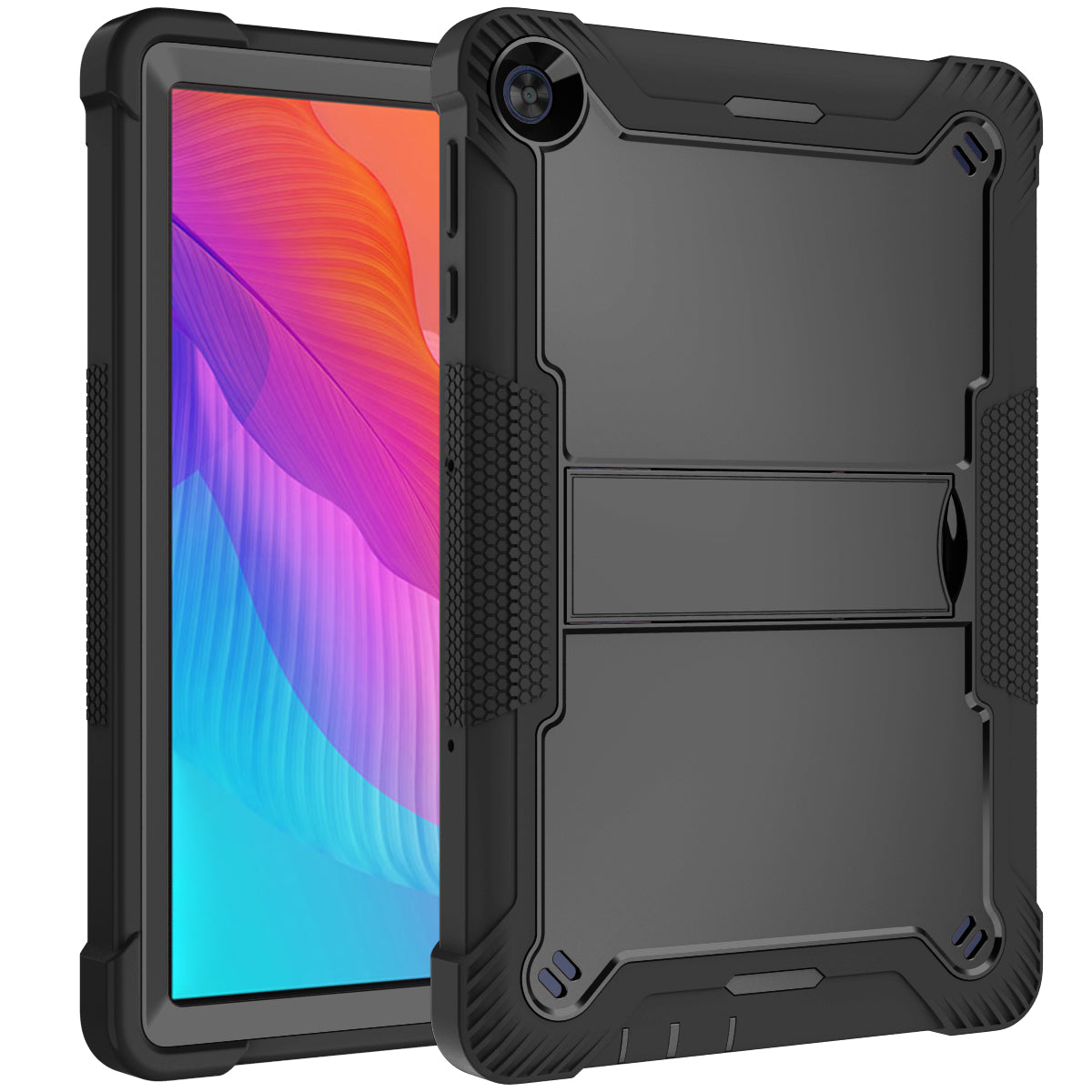 For Huawei MatePad T 10S 10.1 inch / T 10 9.7 inch Shockproof Tablet Shell Kickstand Silicone + PC Dustproof Cover Case